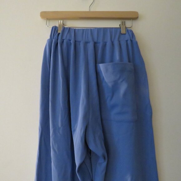 BIANCA SAUNDERS Light Blue Three-Pocket Lounge Pants Minimalist Quiet Luxury M - Picture 10 of 14